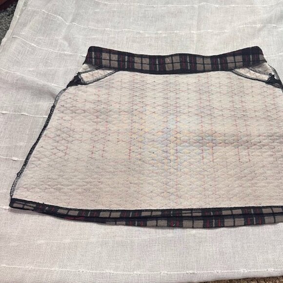 Princess VERA WANG Designer Quilted Plaid Mini Skirt Y2K POSH 90s Junior's 9 GUC - Picture 4 of 15